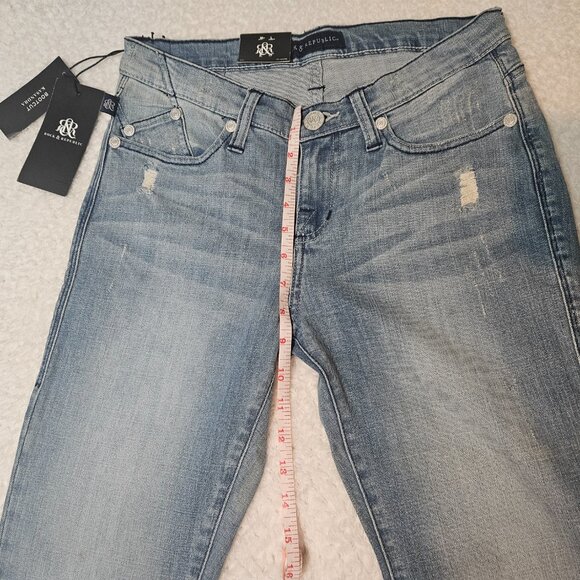 ROCK & REPUBLIC Womens Kasandra Bootcut Jeans - Size 6M - Picture 11 of 13